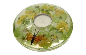 Поставка за чаена свещ Ufo Medium Yellow Spring – изображение-1