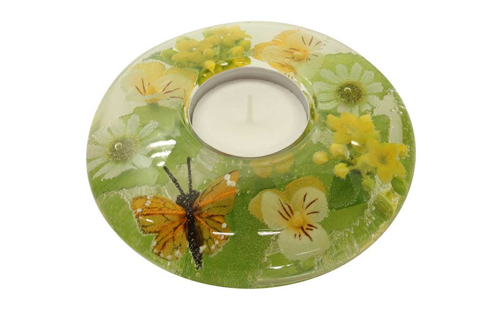 Поставка за чаена свещ Ufo Mini Yellow Spring – изображение-1