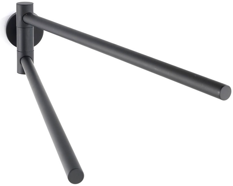 Поставка за кърпи с две рамена Bosio black – изображение-1