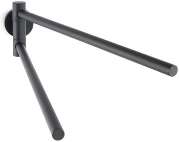 Поставка за кърпи с две рамена Bosio black – изображение-1