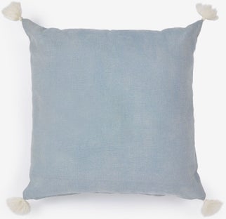 Poszewka bawełniana niebieska 45x45 cm – obraz-1