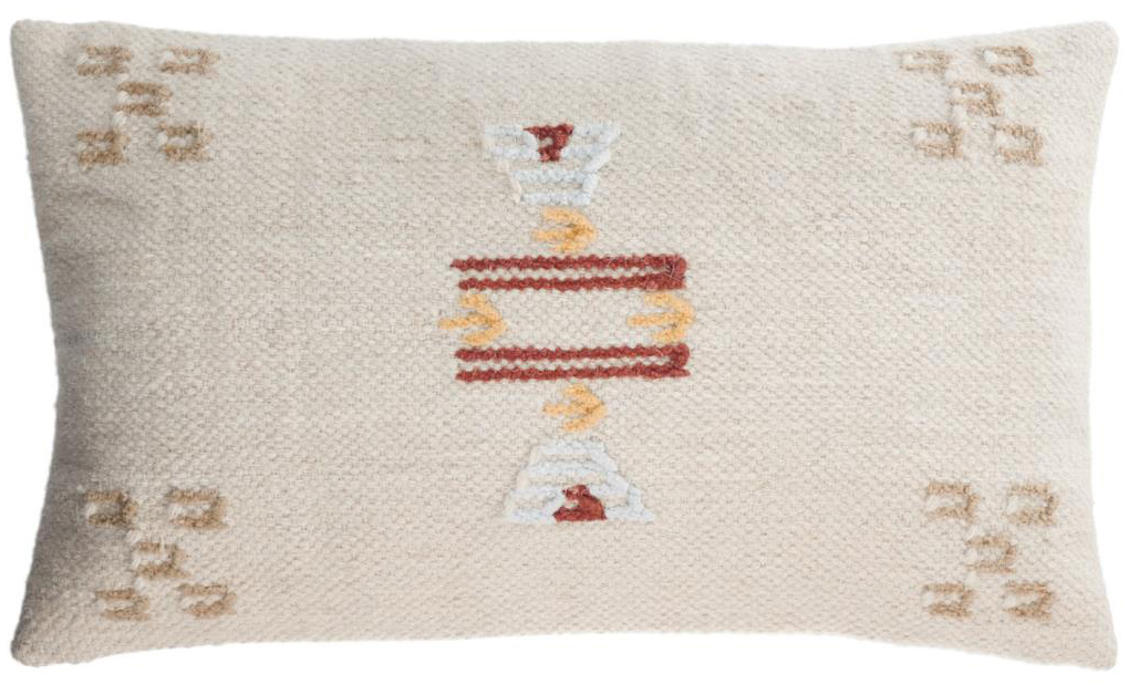 Poszewka bawełniana beżowa 50x30 cm – obraz-1