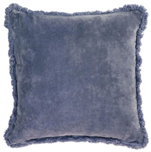 Poszewka bawełniana niebieska 45x45 cm – obraz-1