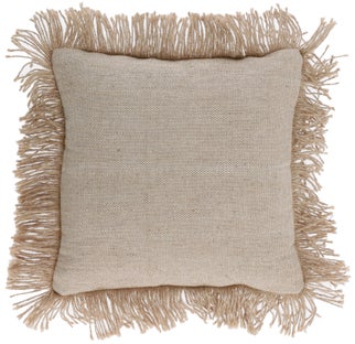 Poszewka bawełniana beżowa 45x45 cm – obraz-1