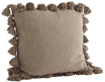 Poszewka dekoracyjna Dosya 60x60 cm szarobeżowa – obraz-1