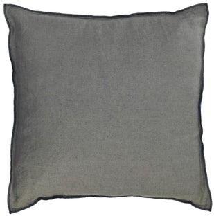 Poszewka lniana szara 45x45 cm – obraz-1