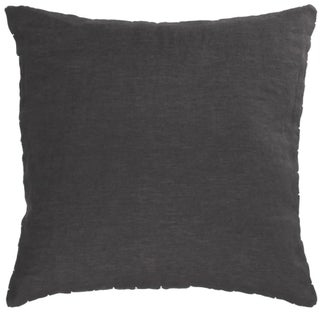 Poszewka lniana czarna 45x45 cm – obraz-1
