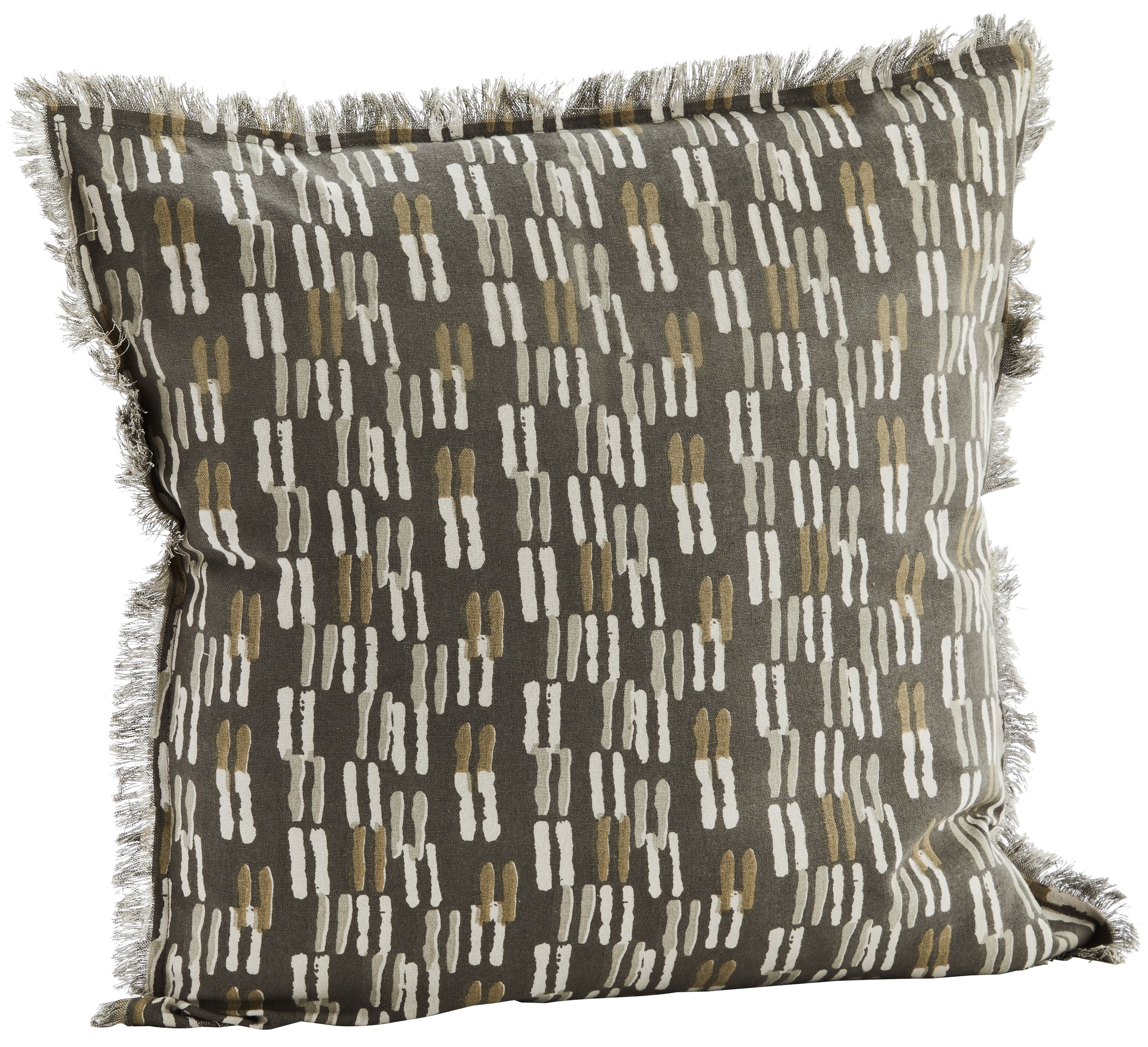 Poszewka dekoracyjna Kendia 50x50 cm ciemnoszara – obraz-1