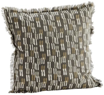 Poszewka dekoracyjna Kendia 50x50 cm ciemnoszara – obraz-1