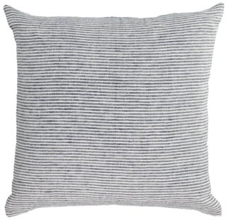 Poszewka lniana czarna 45x45 cm – obraz-1