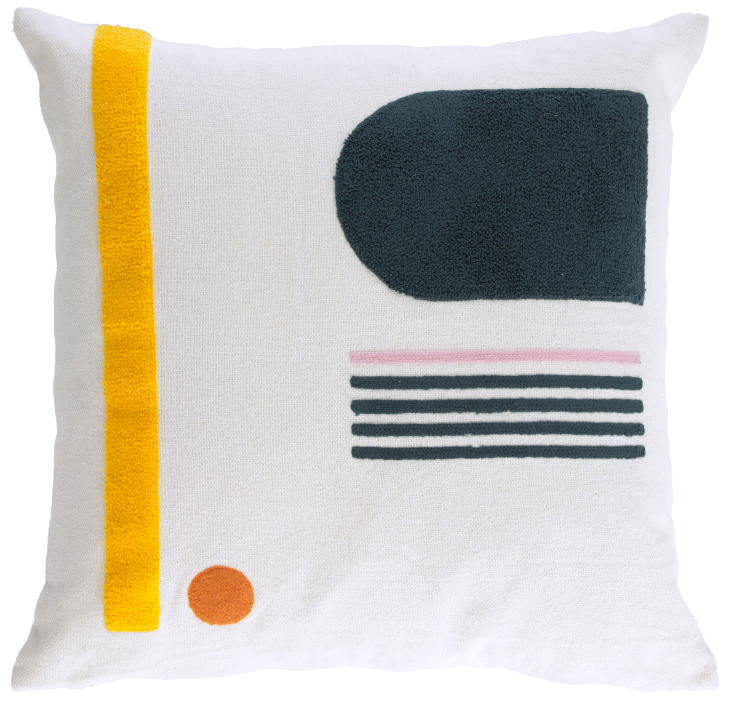 Poszewka bawełniana biała 45x45 cm – obraz-1