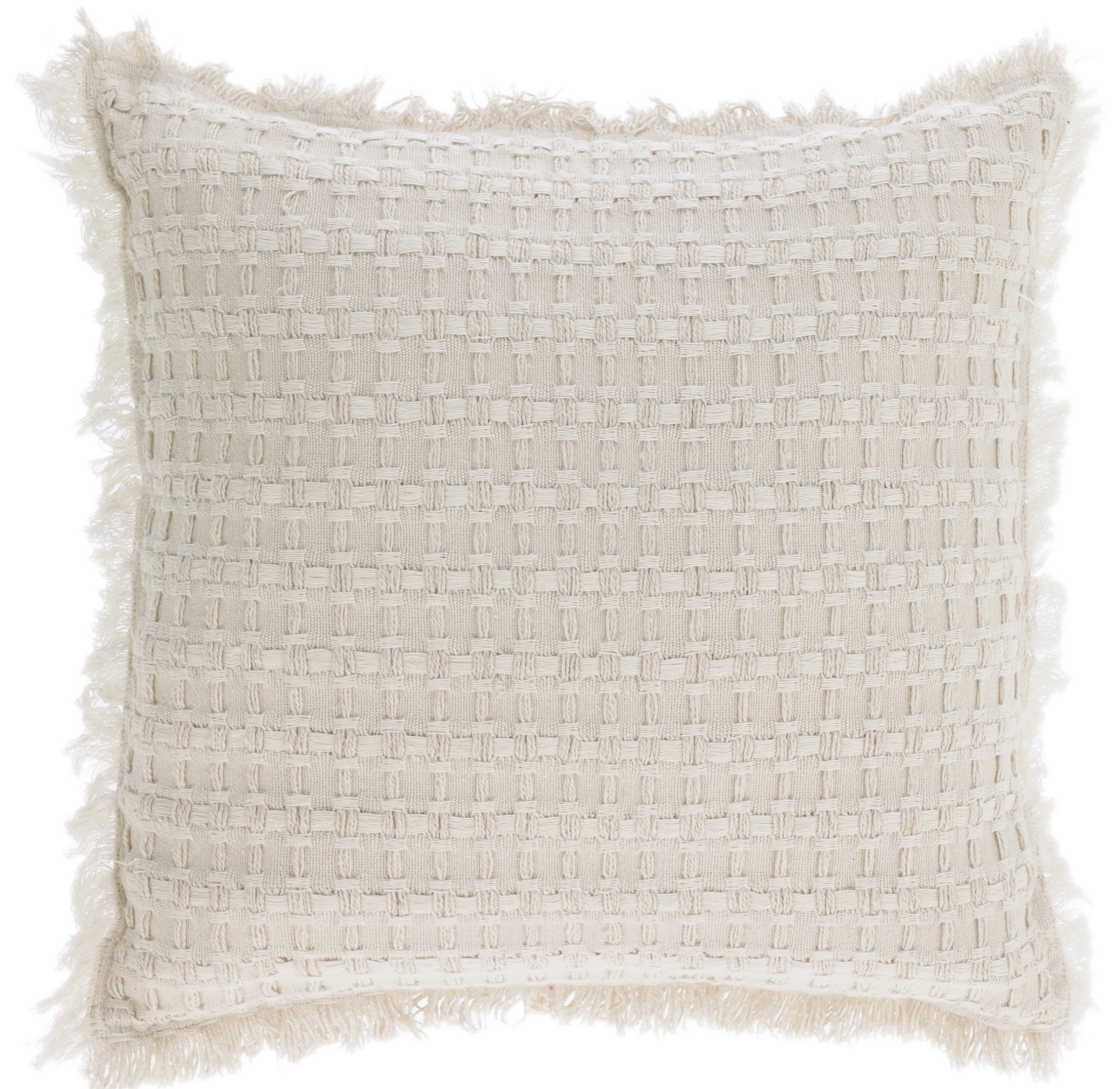 Poszewka bawełniana biała 45x45 cm – obraz-1