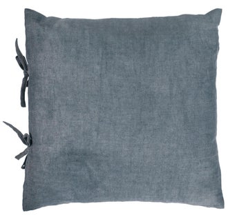Poszewka lniana szara 45x45 cm – obraz-1