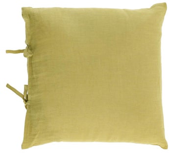 Poszewka lniana zielona 45x45 cm – obraz-1