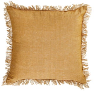 Poszewka bawełniana żółta 45x45 cm – obraz-1