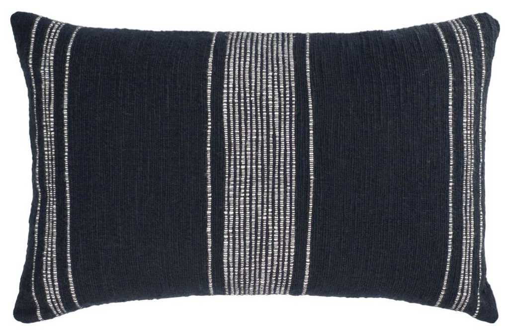 Poszewka bawełniana czarna 50x30 cm – obraz-1