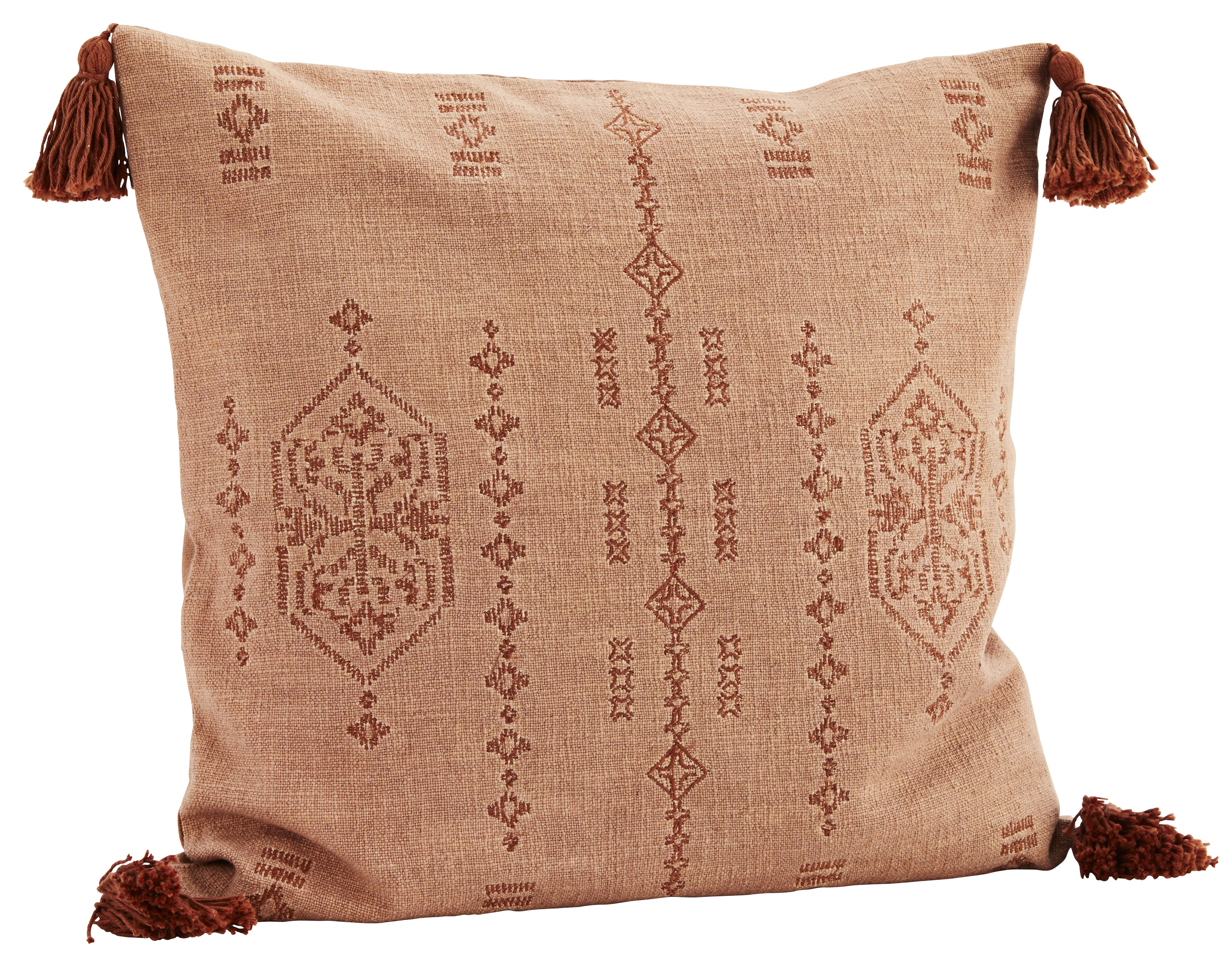 Poszewka na poduszkę Hola 50x50 cm ceglana – obraz-1