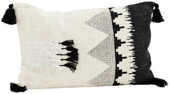 Poszewka na poduszkę Loutan 60x40 cm czarno-biała – obraz-1