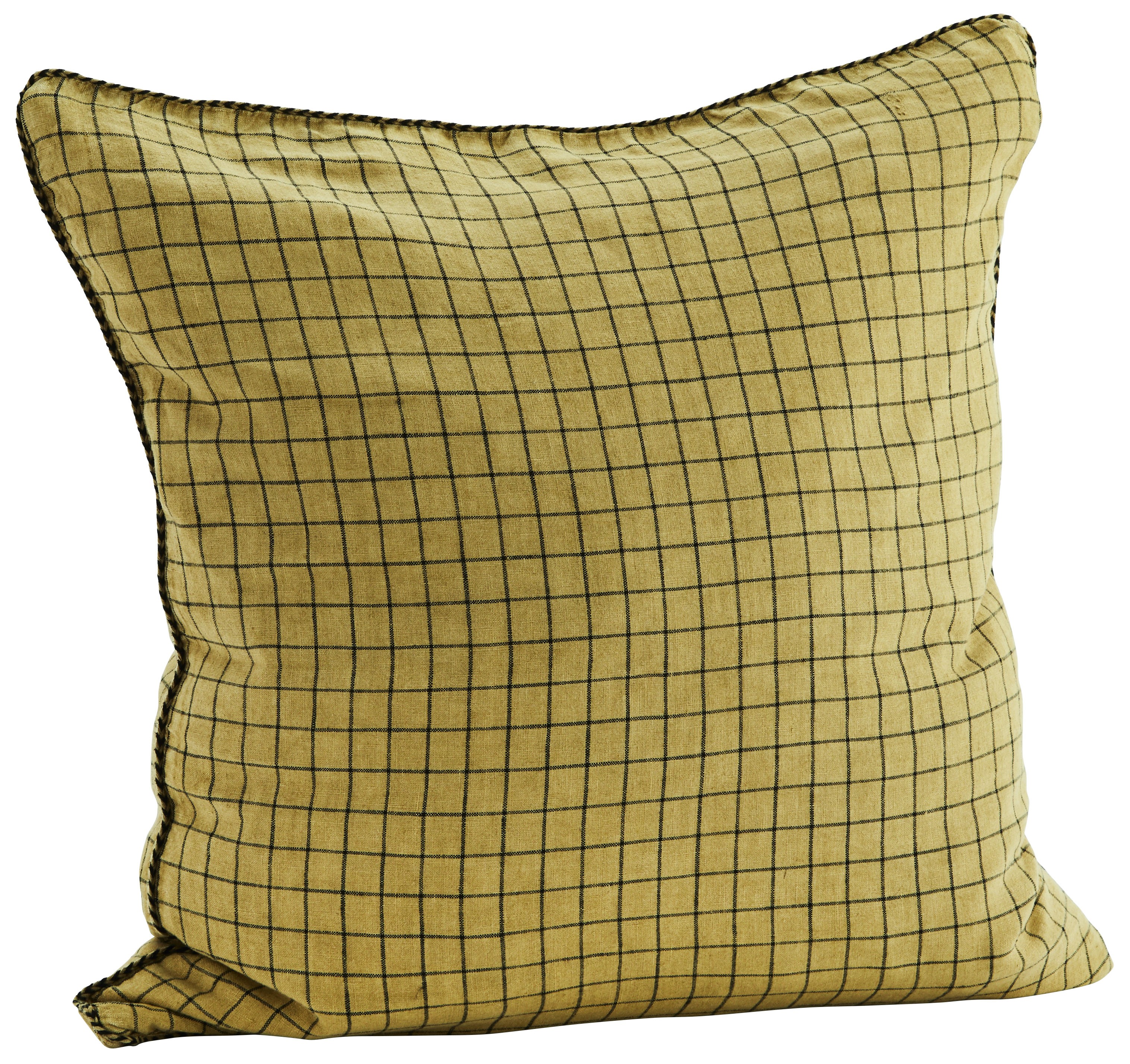 Poszewka na poduszkę Tom 50x50 cm musztardowa  – obraz-1