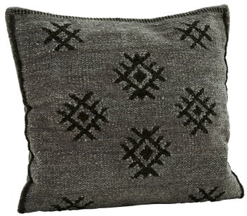 Poszewka na poduszkę Tujamo 50x50 cm ciemnoszara – obraz-1