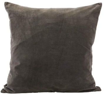 Poszewka na poduszkę Velv ciemnoszara 60x60 cm – obraz-1