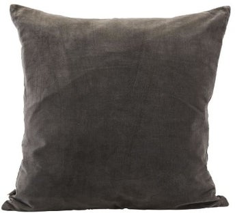 Poszewka na poduszkę Velv ciemnoszara 60x60 cm – obraz-1