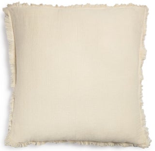 Poszewka na poduszkę 100% bawełna beżowa 60x60 cm – obraz-1