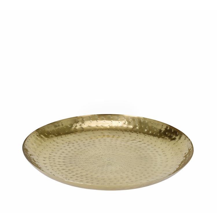 Позлатен поднос от метал ф 29 см – изображение-1
