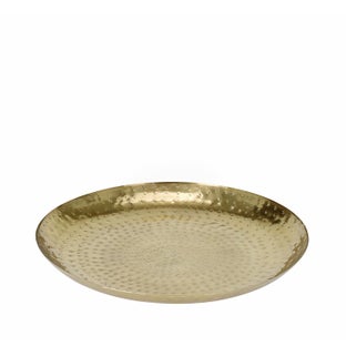 Позлатен поднос от метал ф 29 см – изображение-1