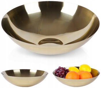 Позлатена купа за ядки 27 см – изображение-1