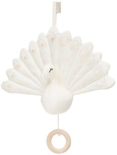 Pozytywka Peacock 30x22 cm biała – obraz-1