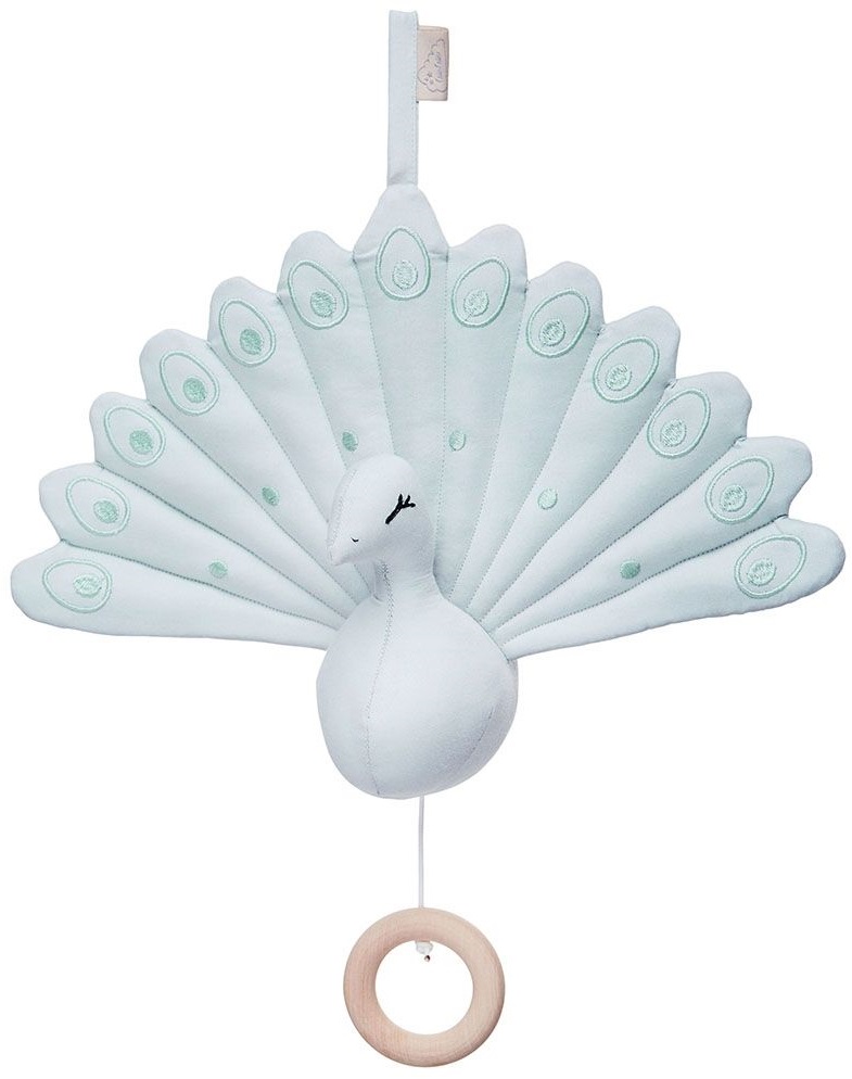 Pozytywka Peacock 30x22 cm niebieska – obraz-1