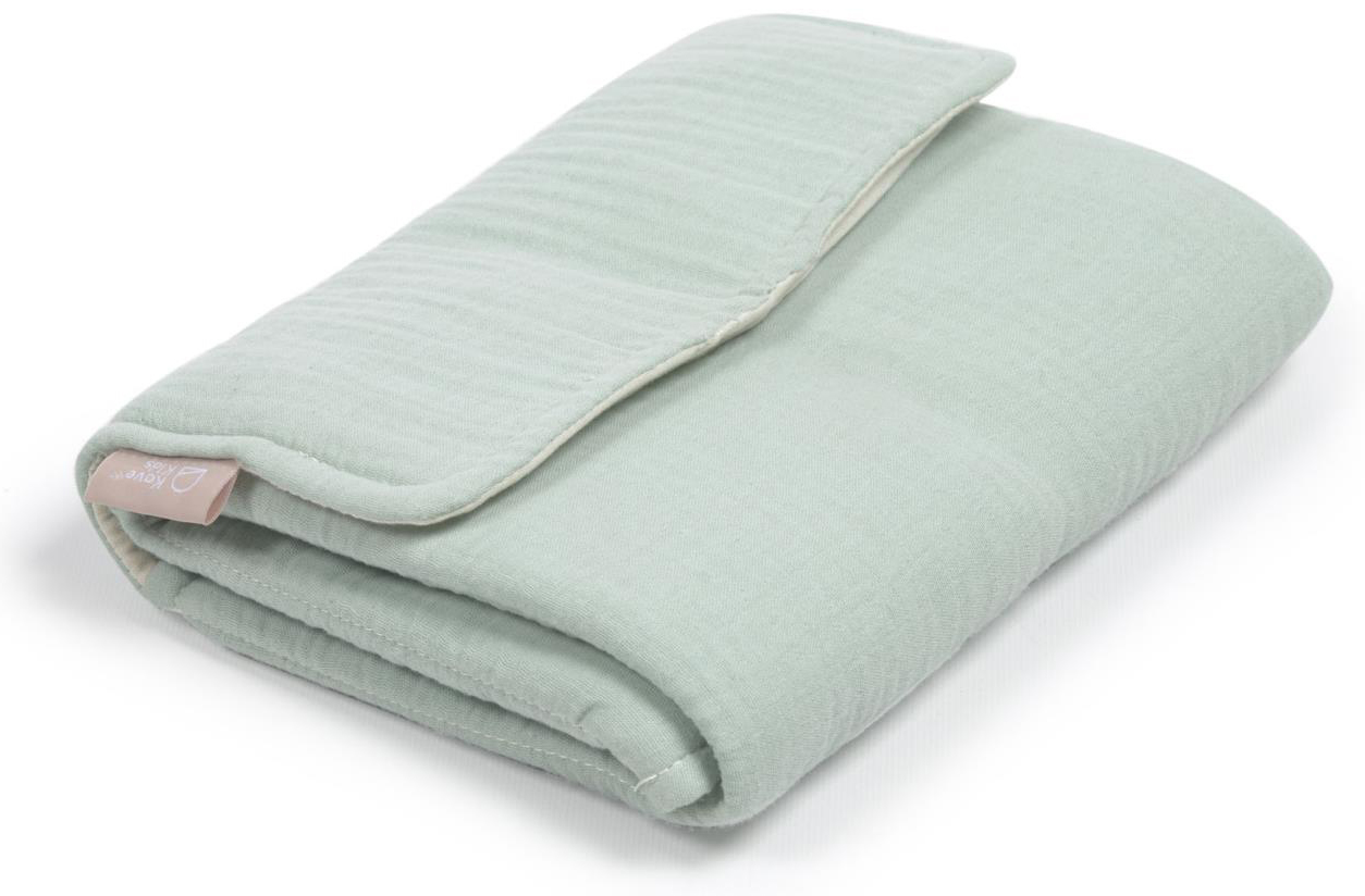 Przewijak podróżny bawełniany niebieski 27x20 cm – obraz-1