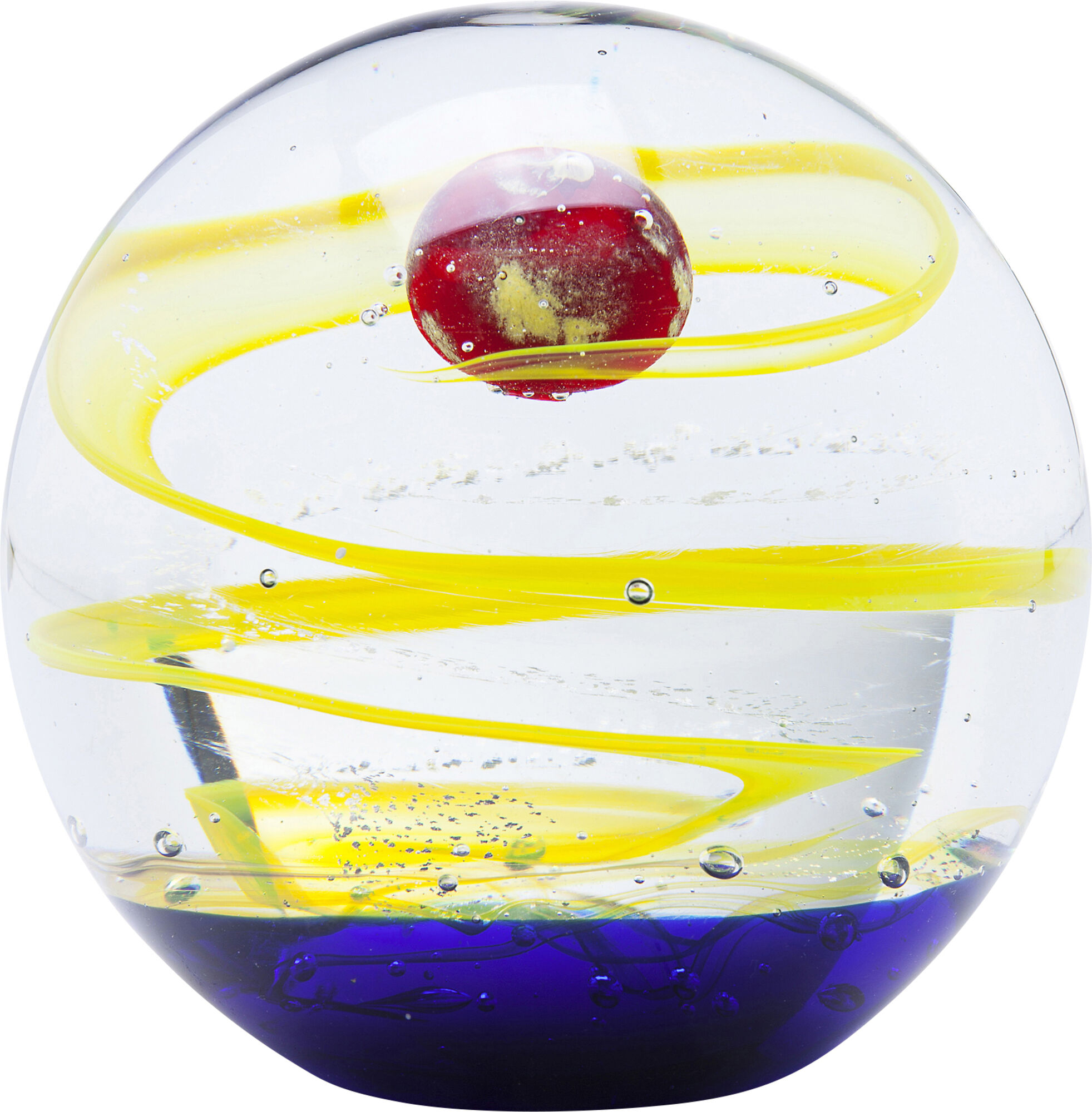 Przycisk do papieru szklana kula kolorowa 16x16 cm – obraz-1