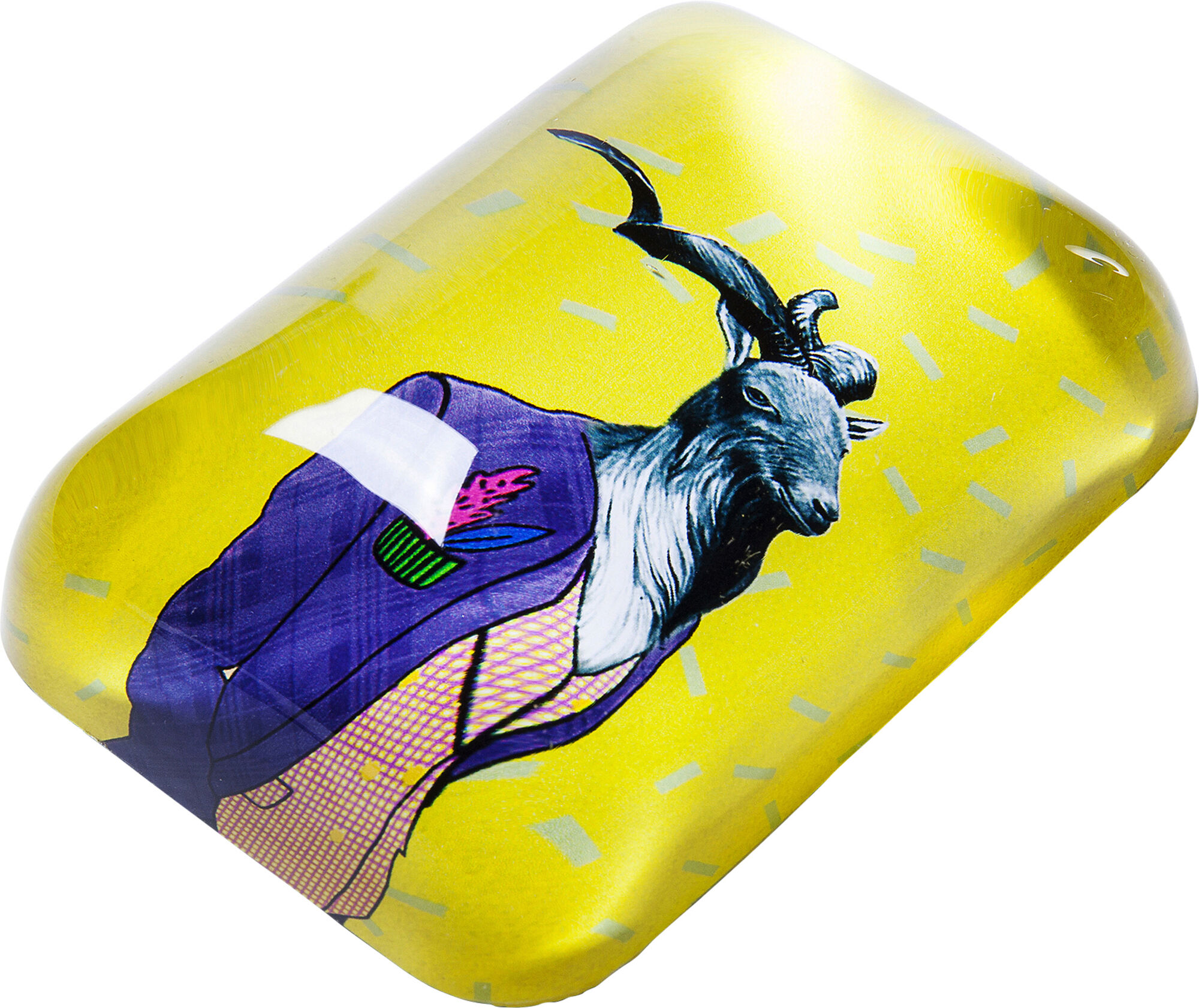 Przycisk do papieru Gangster Goat 7x9 cm – obraz-1