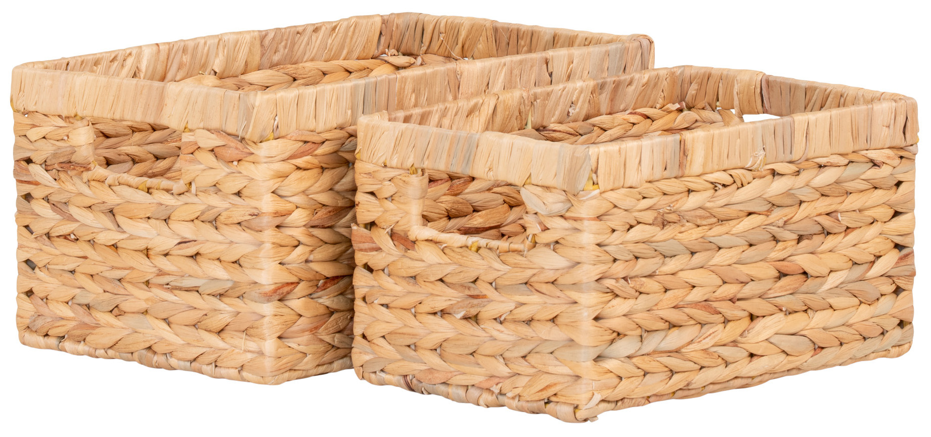 Pudełka do przechowywania boho hiacynt wodny 2-set – grafika-1.