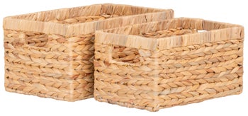 Pudełka do przechowywania boho hiacynt wodny 2-set – grafika-1.