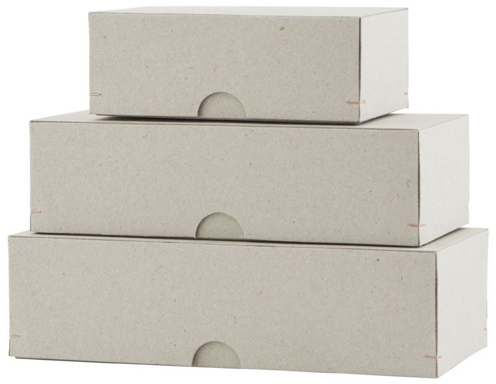 Pudełka Monograph 22x10 cm szare (3-Set) – obraz-1