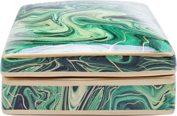 Pudełko dekoracyjne Malachite 18x9 cm – obraz-1