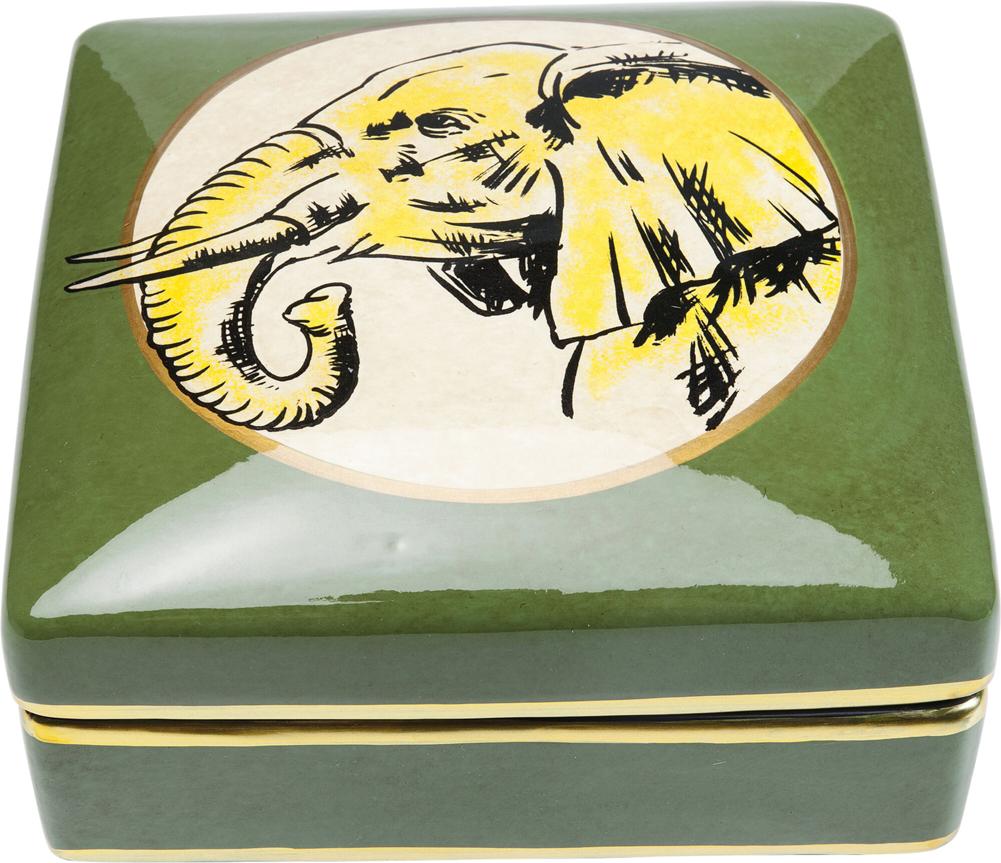 Pudełko dekoracyjne Wild Life 18x18 cm kolorowe – obraz-1