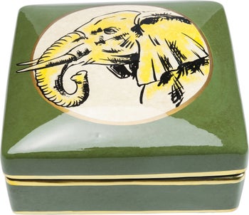 Pudełko dekoracyjne Wild Life 18x18 cm kolorowe – obraz-1