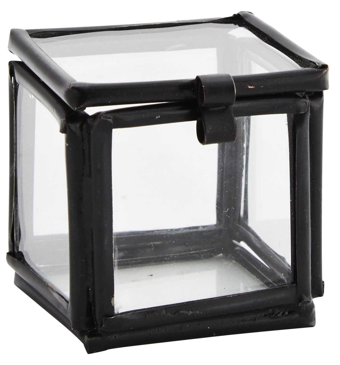 Pudełko na biżuterię Quadratic 4x4 cm czarne – obraz-1