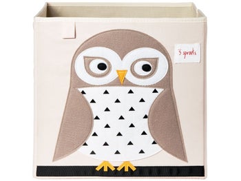 Pudełko na zabawki Sowa 33x33 cm – obraz-1