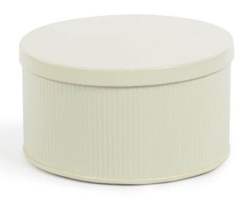 Pudełko dekoracyjne metalowe żółte 11 cm – obraz-1