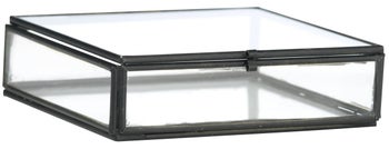 Pudełko szklane Lanyss 11x4 cm czarne – obraz-1