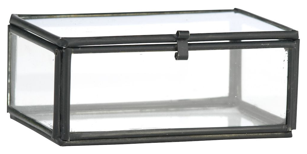 Pudełko szklane Rulzo 9x4 cm czarne – obraz-1