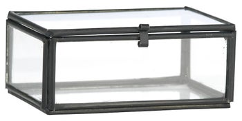 Pudełko szklane Rulzo 9x4 cm czarne – obraz-1