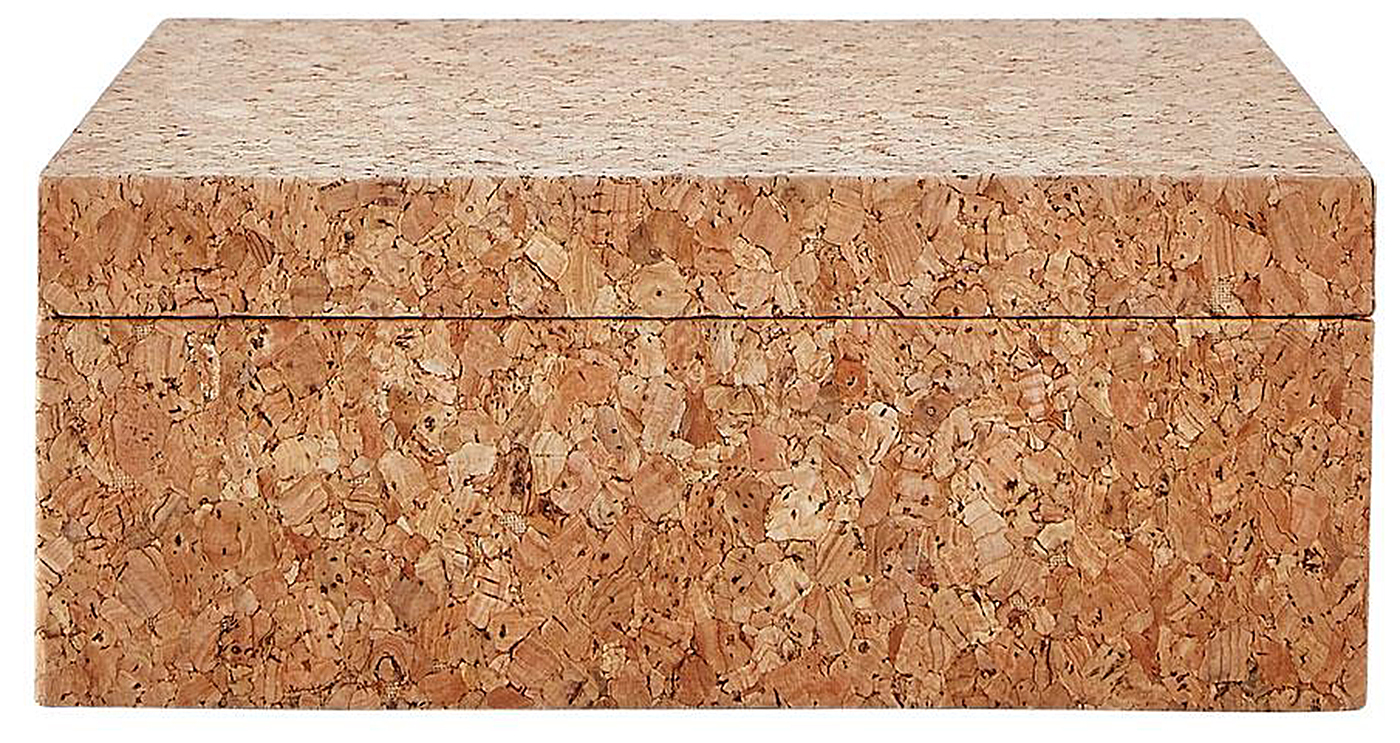 Pudełko dekoracyjne korkowe 20x20 cm – obraz-1