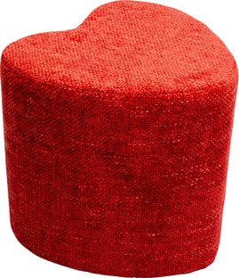 Taburete Hearty Rojo 36x34cm – Imagen-1.