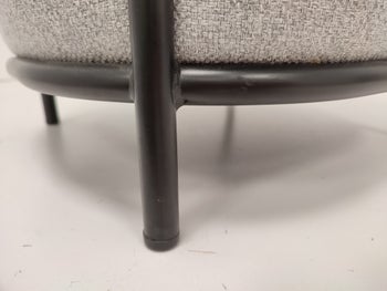 Pufa Harry 42x46 cm szara – obraz-1